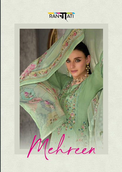 Mehreen Rangati Prints Bemberg Pant Style Suits Manufacturer Ahmedabad