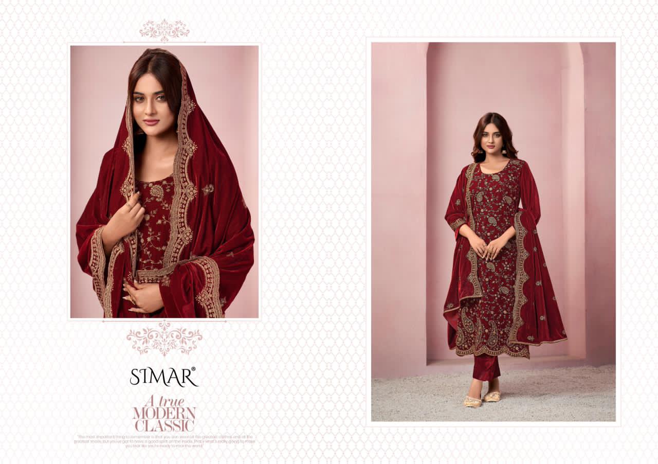Mehreen Simar Velvet Suits Manufacturer