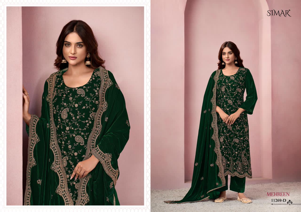 Mehreen Simar Velvet Suits Manufacturer