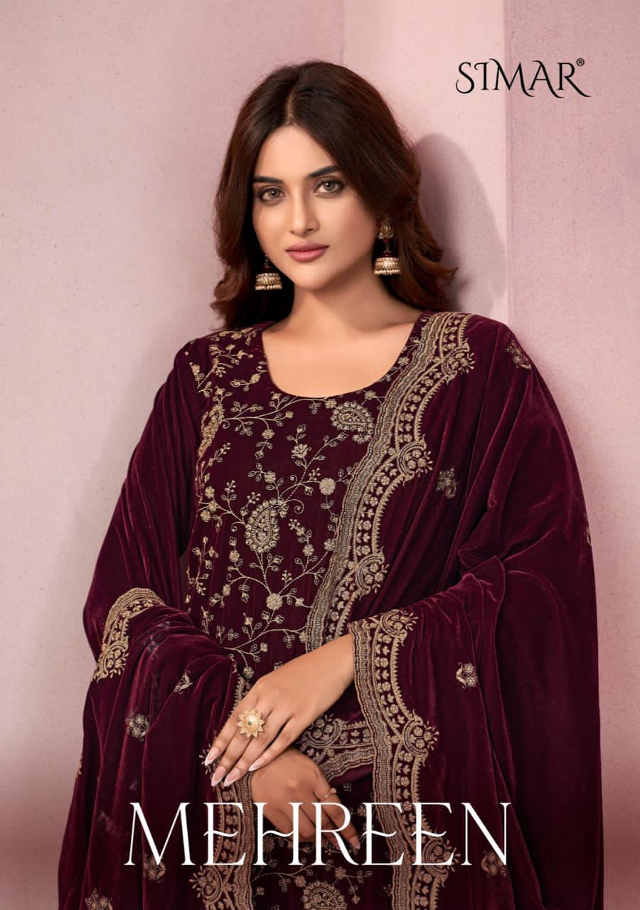 Mehreen Simar Velvet Suits Manufacturer