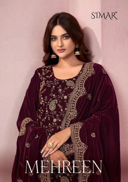 Mehreen Simar Velvet Suits Manufacturer