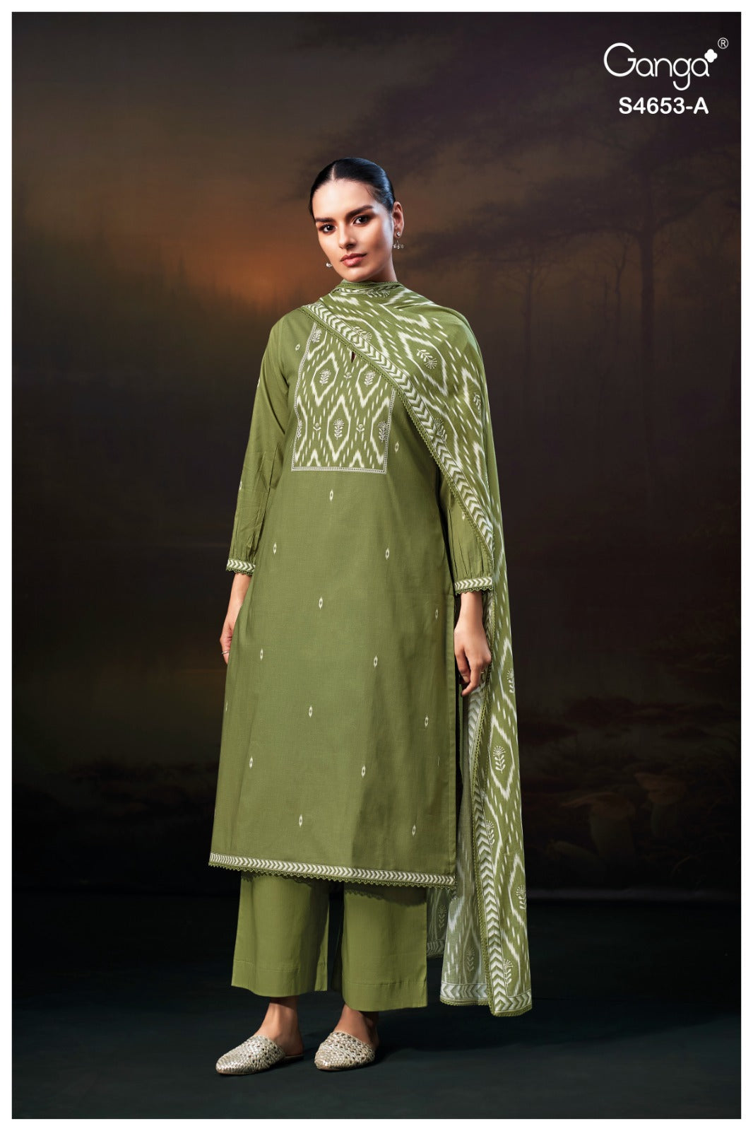 Mehrin 4653 Ganga Cotton Pant Style Suits Manufacturer