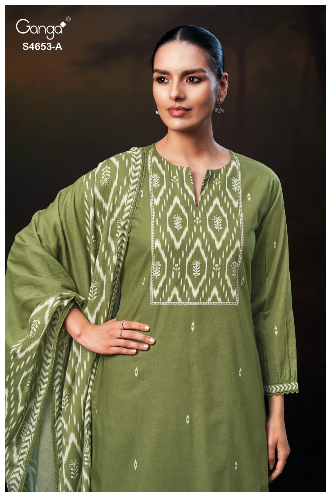 Mehrin 4653 Ganga Cotton Pant Style Suits Manufacturer