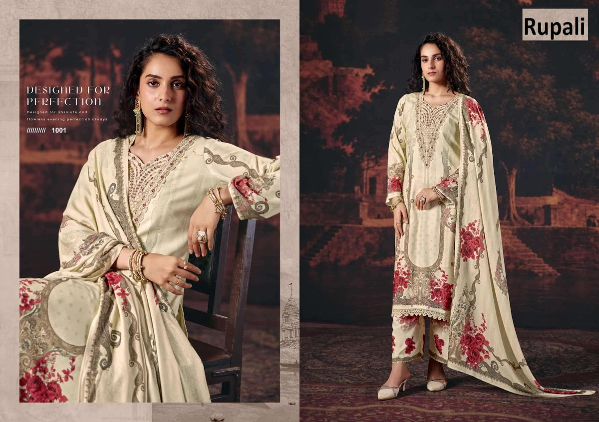 Mehrin Rupali Viscose Pashmina Suits Wholesaler