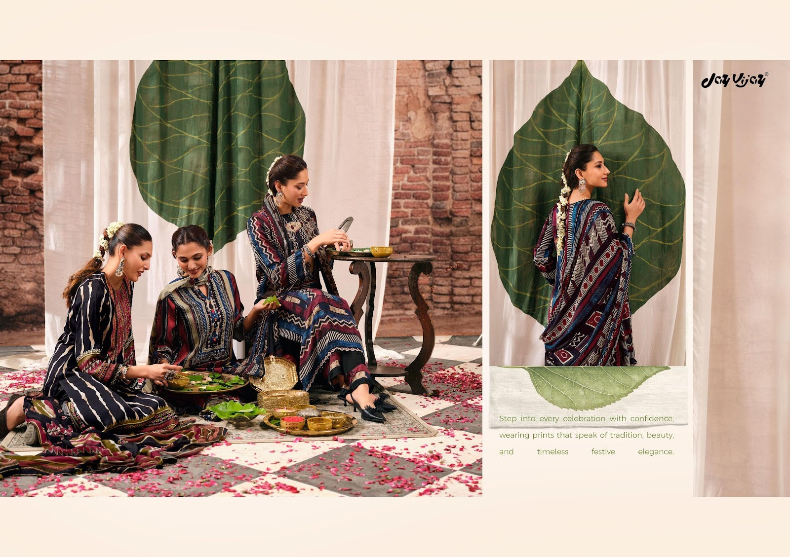 Mehroom Jay Vijay Satin Pant Style Suits Wholesaler Gujarat