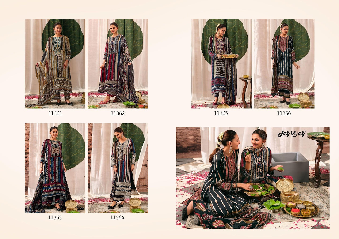 Mehroom Jay Vijay Satin Pant Style Suits Wholesaler Gujarat