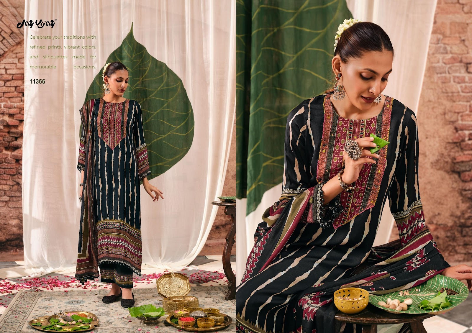 Mehroom Jay Vijay Satin Pant Style Suits Wholesaler Gujarat