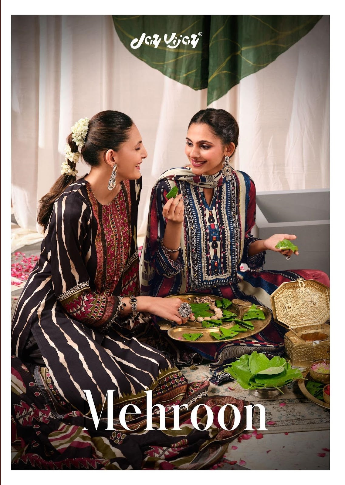 Mehroom Jay Vijay Satin Pant Style Suits Wholesaler Gujarat