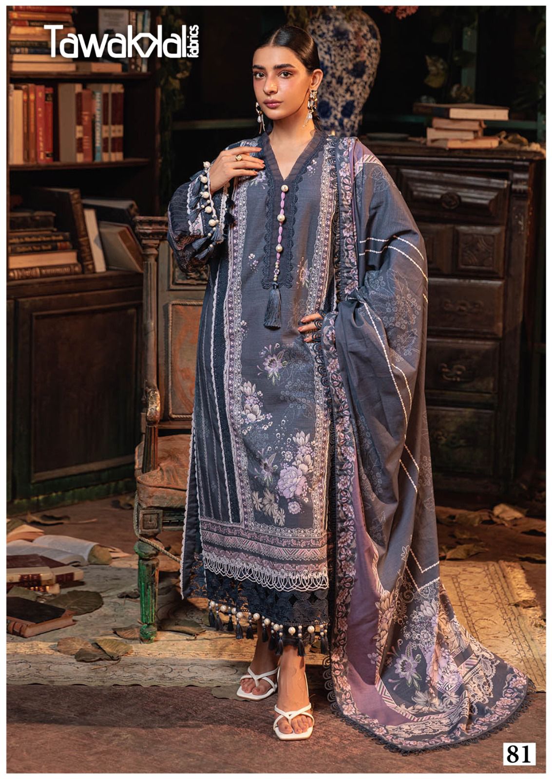 Mehroz Vol 9 Luxury Heavy Cotton Collection Tawakkal Fabrics Karachi Salwar Suits Wholesaler Gujarat