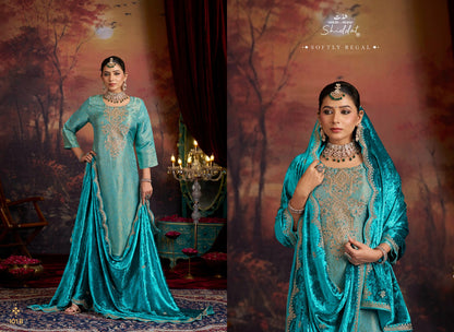 Mehrun Shiddat Viscose Velvet Suits Supplier Gujarat