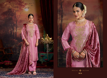 Mehrun Shiddat Viscose Velvet Suits Supplier Gujarat