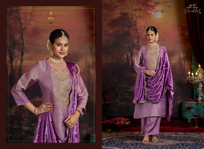 Mehrun Shiddat Viscose Velvet Suits Supplier Gujarat