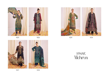 Mehrun Simar Pure Viscose Muslin Karachi Salwar Suits Wholesaler Ahmedabad