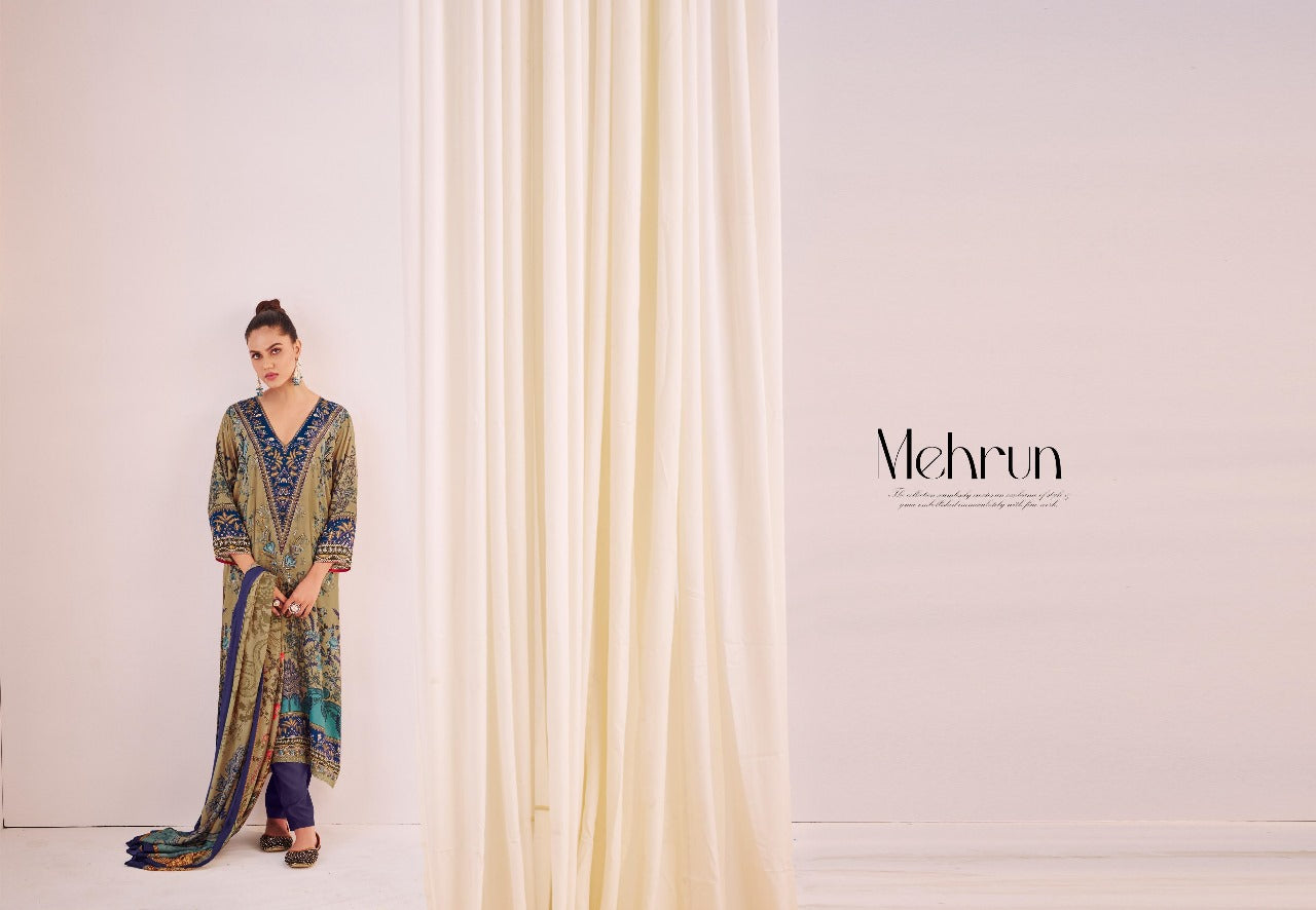 Mehrun Simar Pure Viscose Muslin Karachi Salwar Suits Wholesaler Ahmedabad