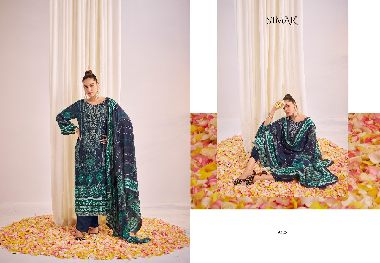 Mehrun Simar Pure Viscose Muslin Karachi Salwar Suits Wholesaler Ahmedabad