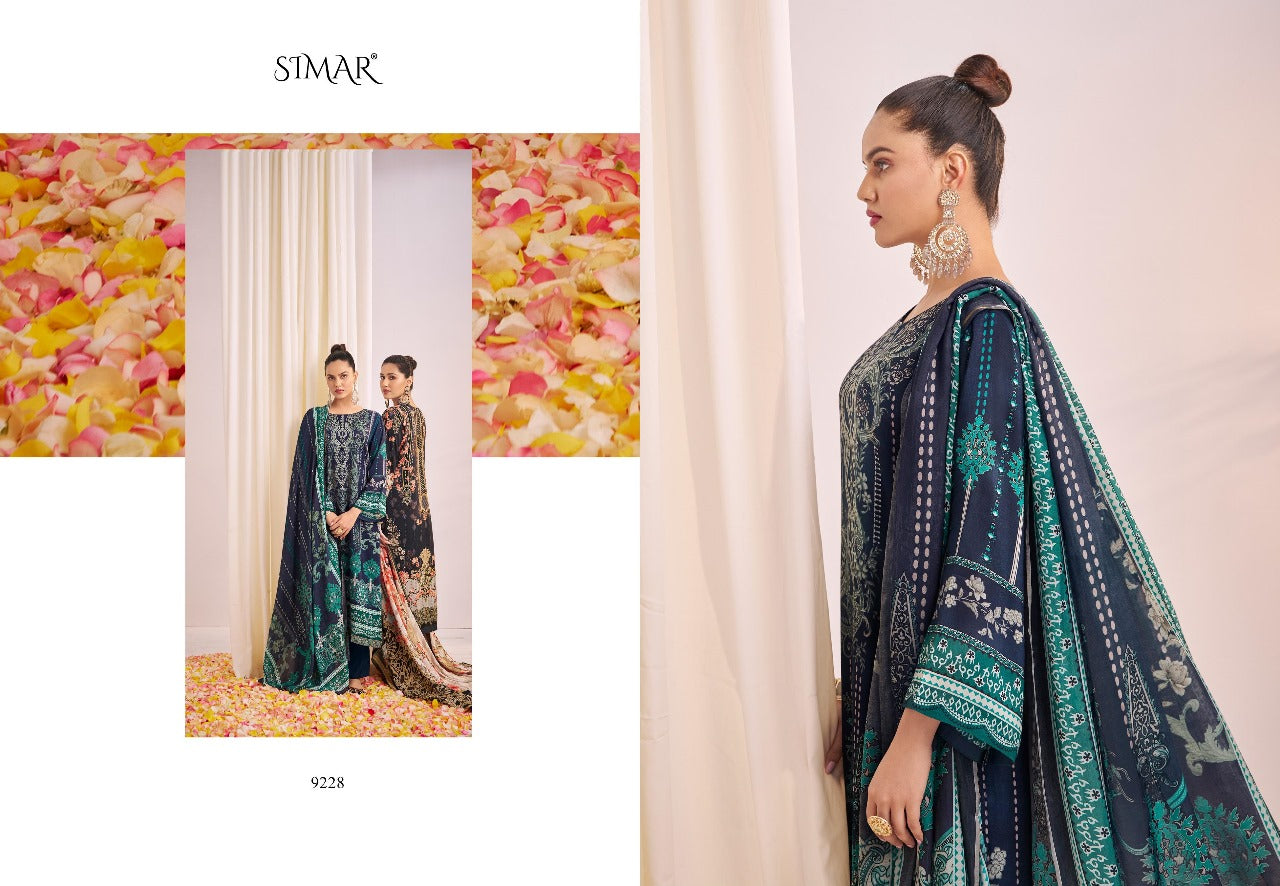 Mehrun Simar Pure Viscose Muslin Karachi Salwar Suits Wholesaler Ahmedabad