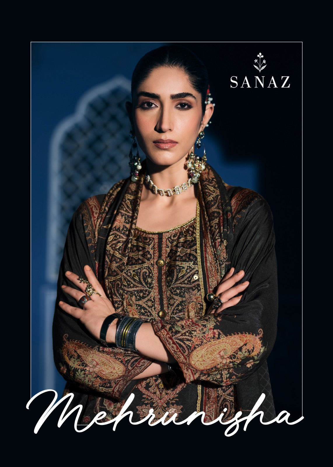 Mehrunisha Sanaz Viscose Muslin Pakistani Salwar Suits Supplier
