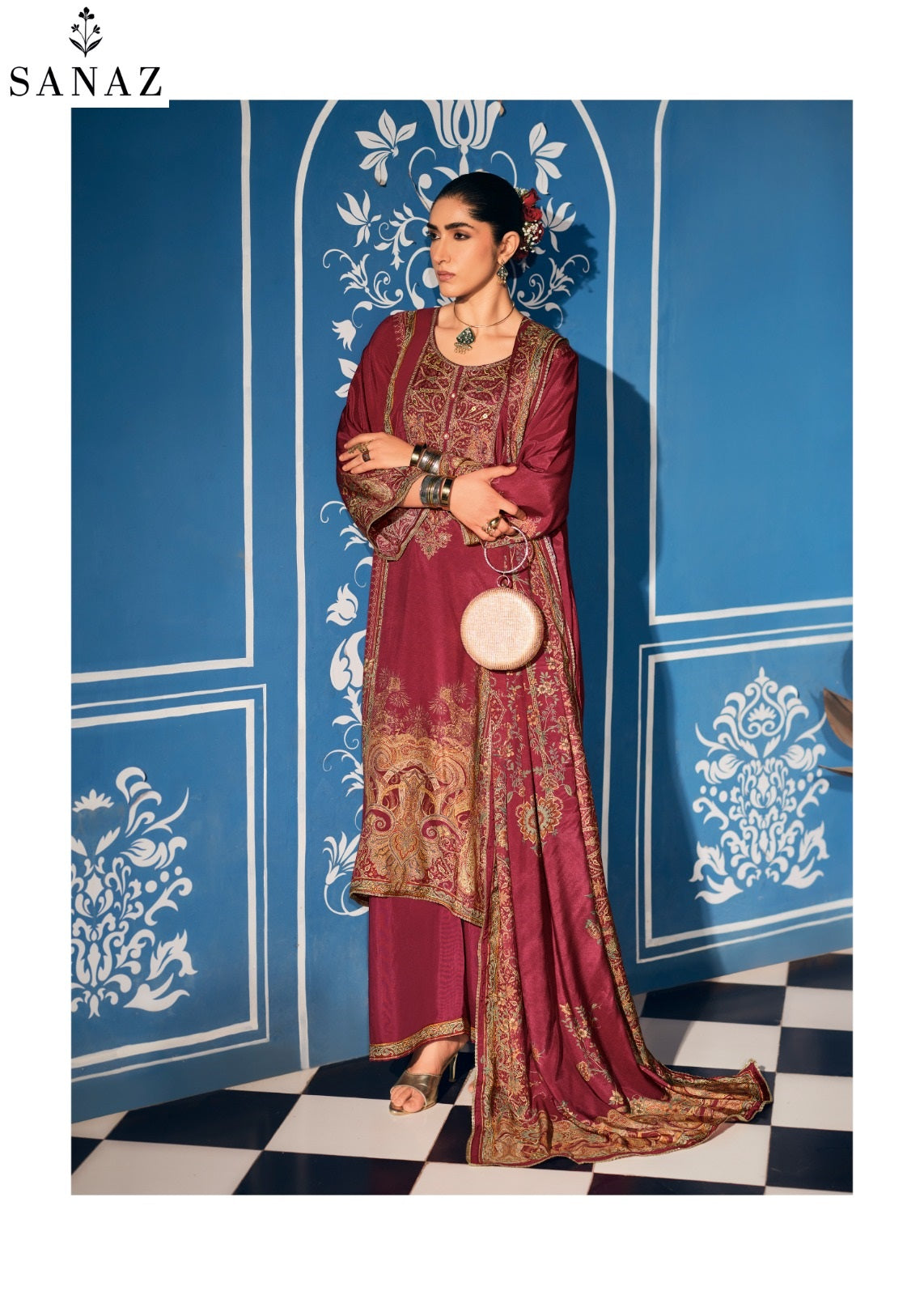 Mehrunisha Sanaz Viscose Muslin Pakistani Salwar Suits Supplier