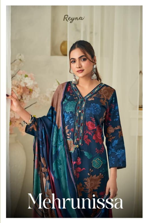 Mehrunissa Cotton Reyna Pant Style Suits Exporter