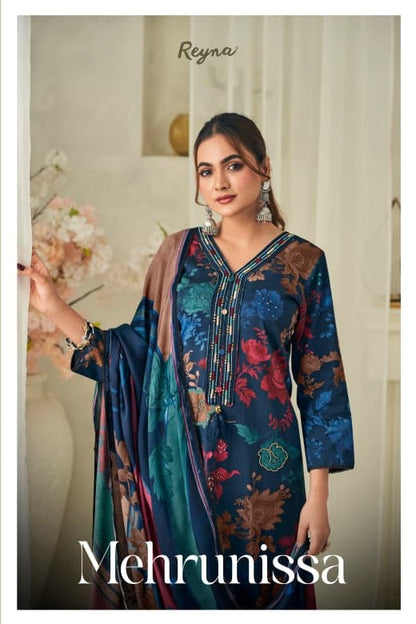 Mehrunissa Cotton Reyna Pant Style Suits Exporter