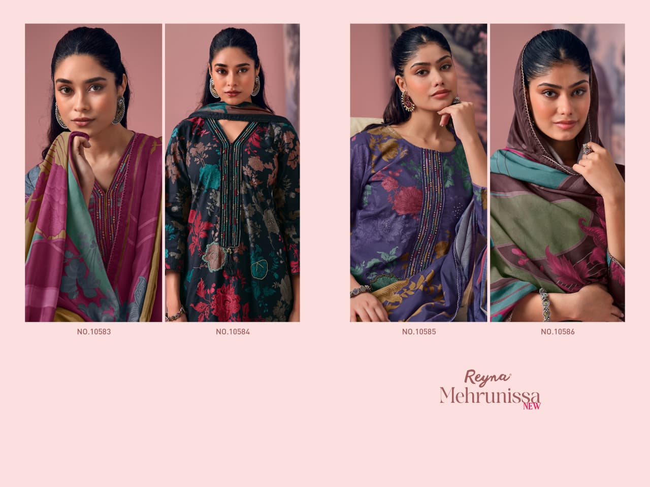 Mehrunissa New Reyna Cotton Pant Style Suits Exporter Gujarat