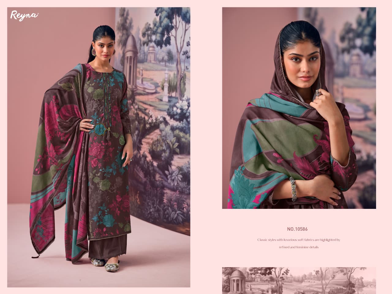 Mehrunissa New Reyna Cotton Pant Style Suits Exporter Gujarat