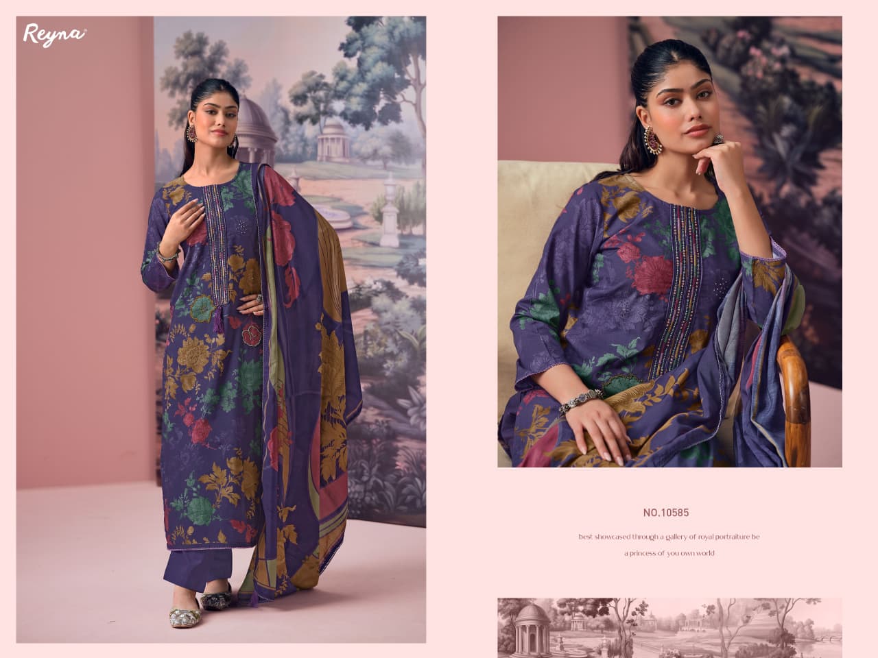 Mehrunissa New Reyna Cotton Pant Style Suits Exporter Gujarat