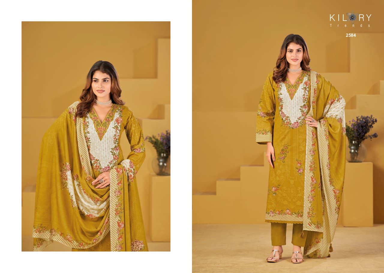 Mehtaab Kilory Lawn Cotton Pakistani Salwar Suits Supplier Ahmedabad