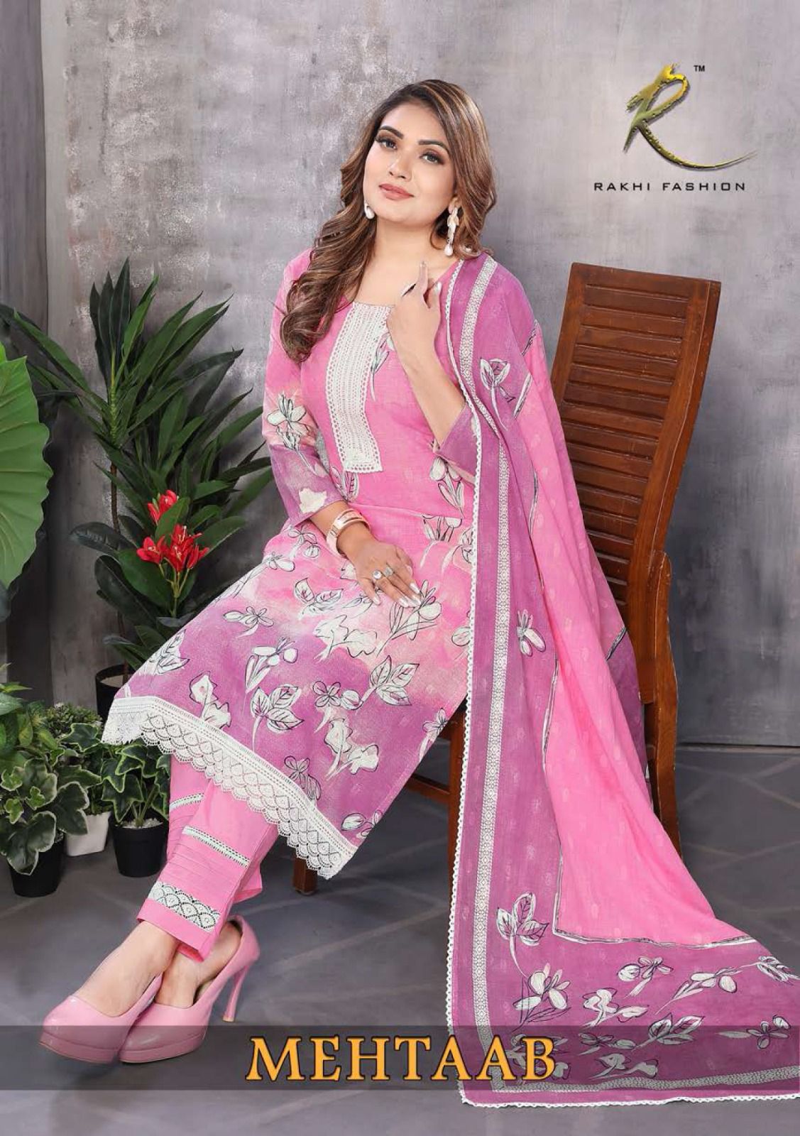 Mehtaab Rakhi Fashion Lawn Cotton Pant Style Suits Wholesale Rate