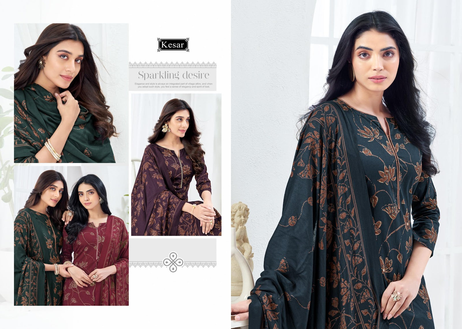 Mehtab Kesar Pashmina Suits Supplier Gujarat