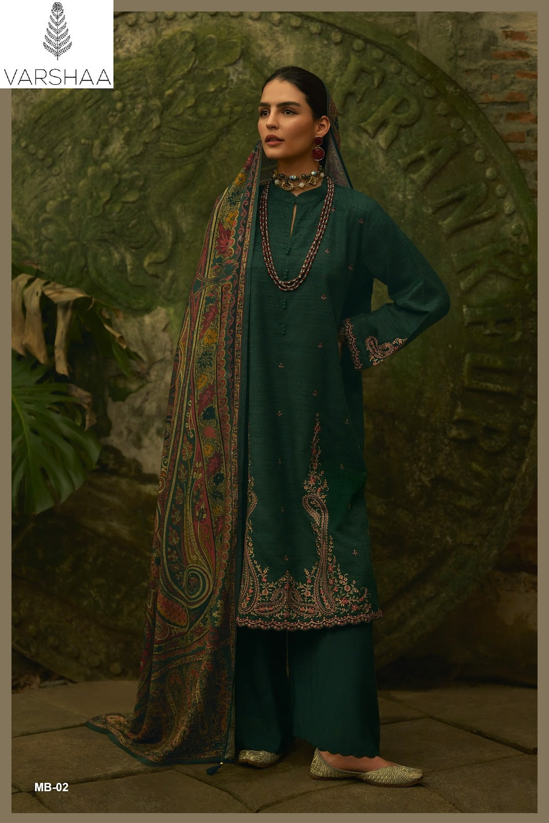 Mehtab Varshaa Khadi Silk Pashmina Suits Manufacturer