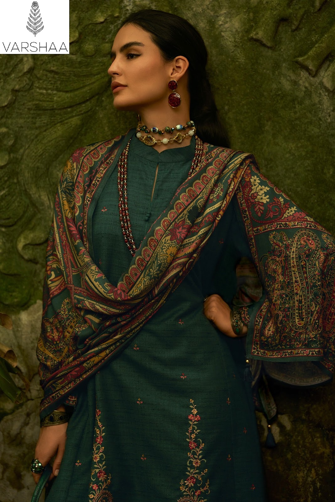 Mehtab Varshaa Khadi Silk Pashmina Suits Manufacturer