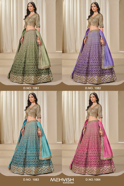 Mehvish Karishma Chinon Lehenga Choli Supplier