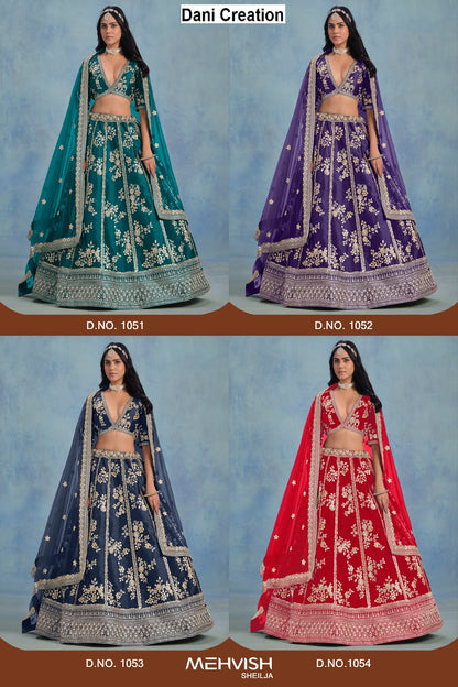 Mehvish Sheilja Dani Creation Art Silk Lehenga Choli Wholesale Price