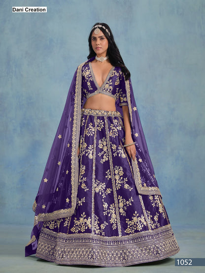 Mehvish Sheilja Dani Creation Art Silk Lehenga Choli Wholesale Price