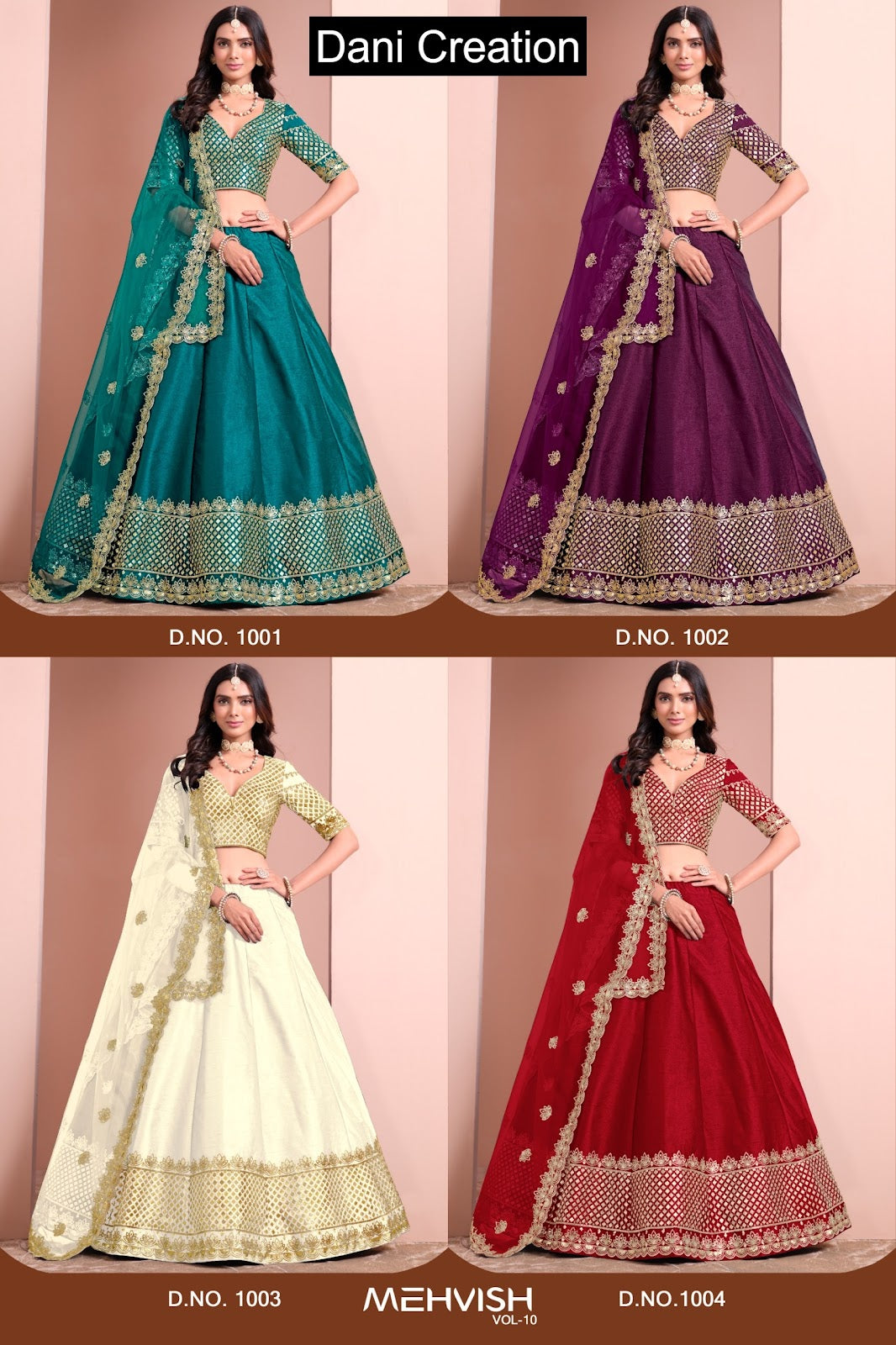 Mehvish Vol 10 Dani Creation Art Silk Lehenga Choli Manufacturer