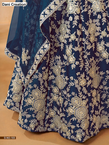 Mehvish Vol 1 Dani Creation Art Silk Lehenga Choli Exporter Ahmedabad