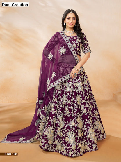 Mehvish Vol 1 Dani Creation Art Silk Lehenga Choli Exporter Ahmedabad