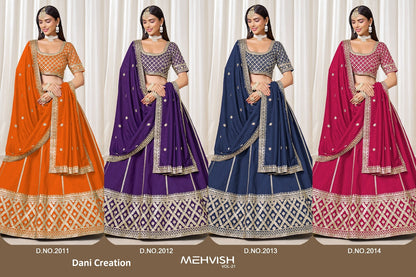Mehvish Vol 21 Dani Creation Art Silk Lehenga Choli Wholesaler Gujarat