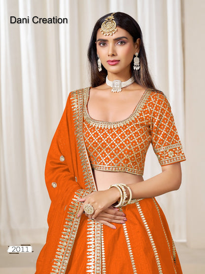 Mehvish Vol 21 Dani Creation Art Silk Lehenga Choli Wholesaler Gujarat