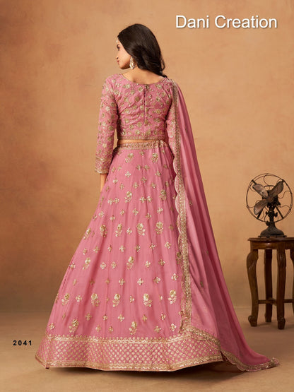 Mehvish Vol 24 Dani Creation Organza Lehenga Choli Wholesaler India