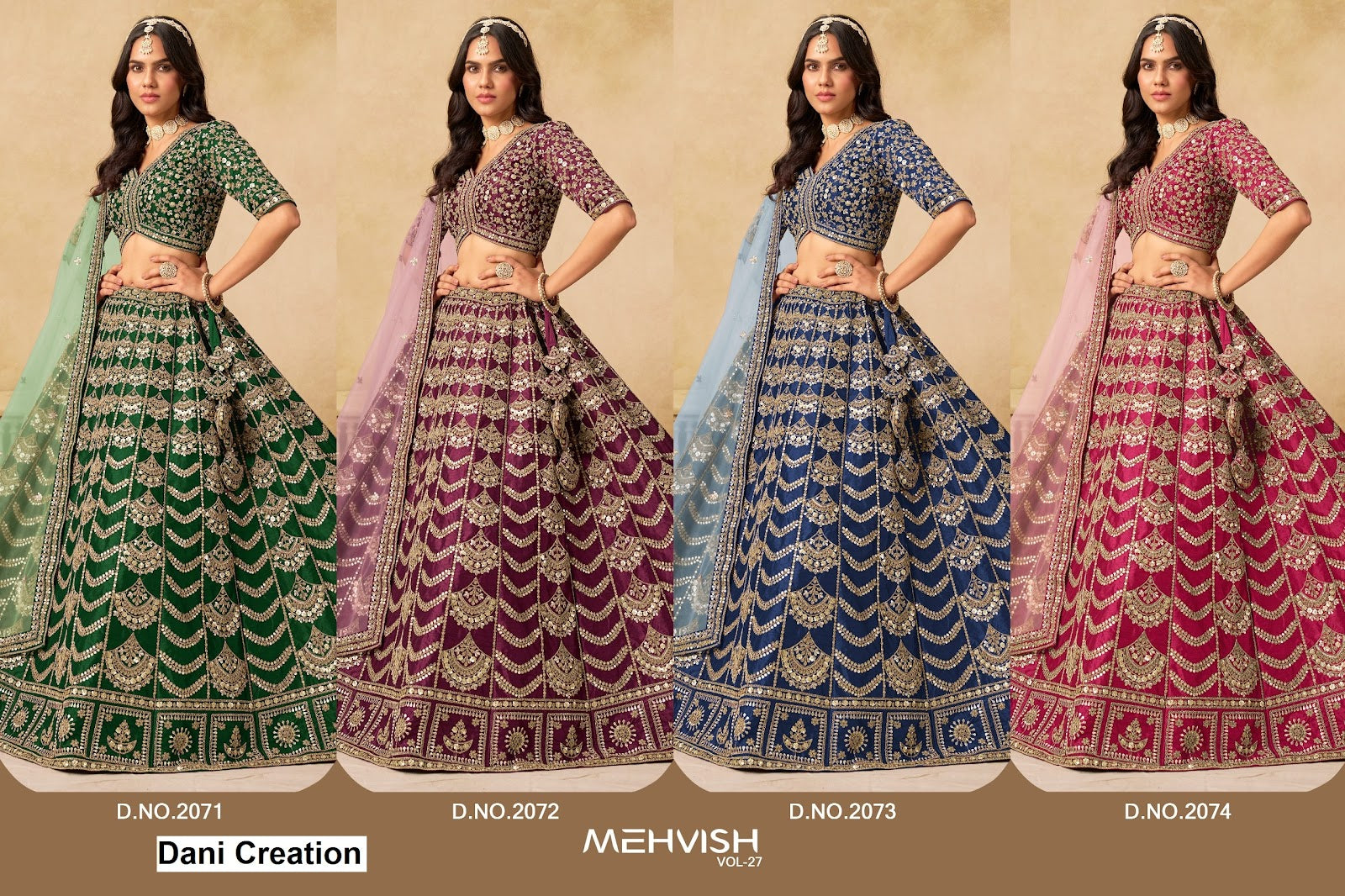 Mehvish Vol 27 Dani Creation Lehenga Choli Exporter Ahmedabad