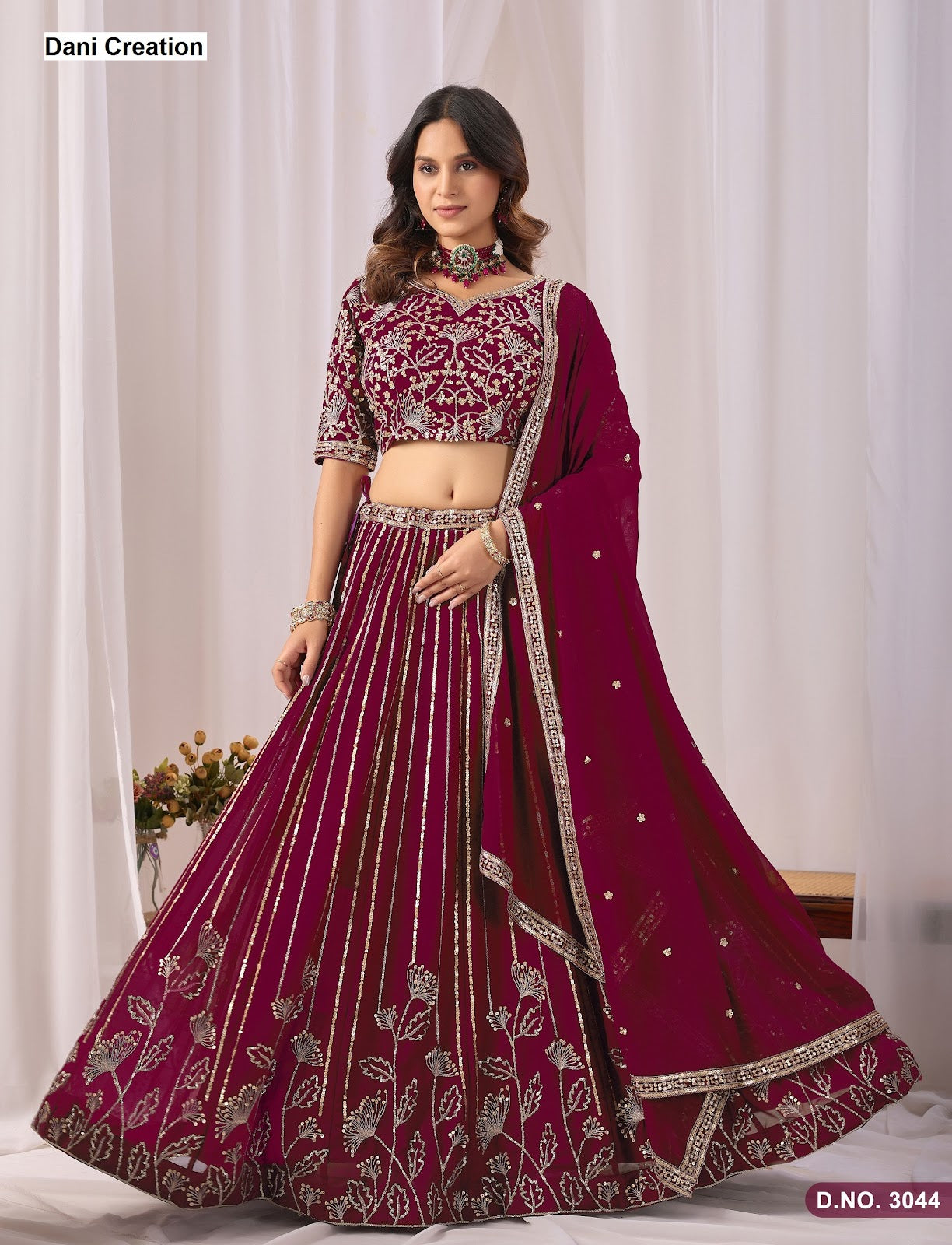 Mehvish Vol 34 Dani Creation Fox Georgette Lehenga Choli Exporter India