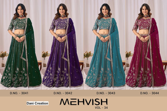 Mehvish Vol 34 Dani Creation Fox Georgette Lehenga Choli Exporter India