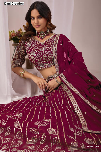 Mehvish Vol 34 Dani Creation Fox Georgette Lehenga Choli Exporter India