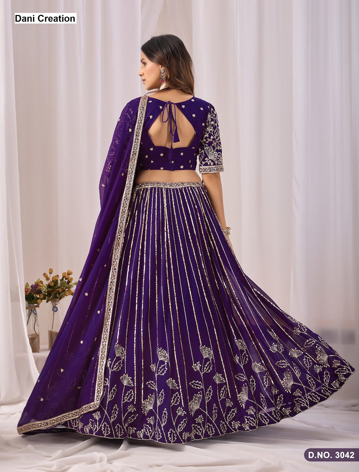 Mehvish Vol 34 Dani Creation Fox Georgette Lehenga Choli Exporter India