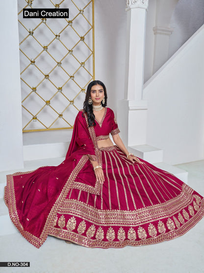 Mehvish Vol 3 Dani Creation Art Silk Lehenga Choli Exporter Ahmedabad