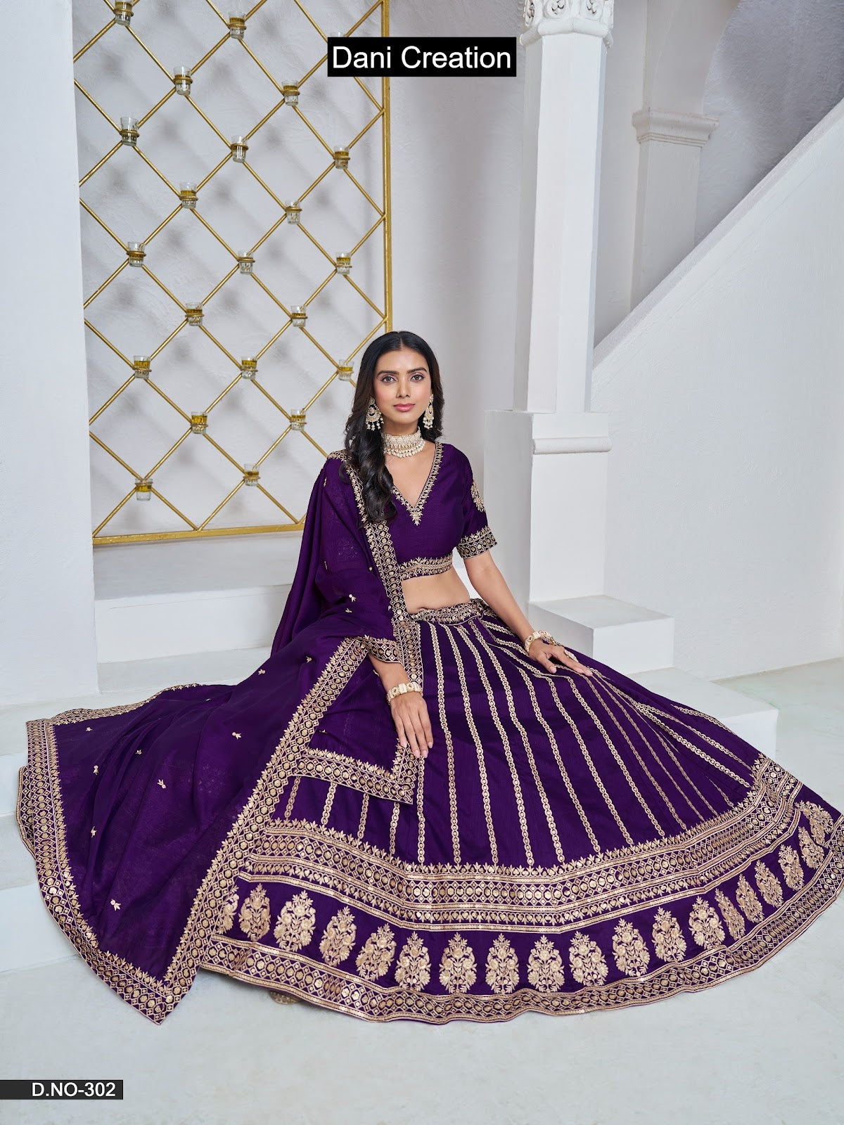 Mehvish Vol 3 Dani Creation Art Silk Lehenga Choli Exporter Ahmedabad