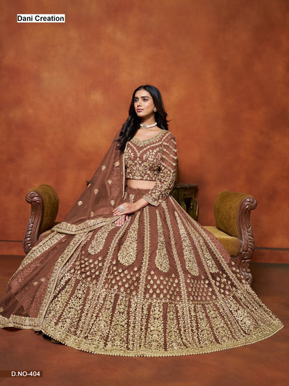Mehvish Vol 4 Dani Creation Net Lehenga Choli Manufacturer Gujarat