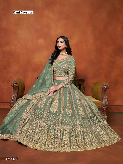 Mehvish Vol 4 Dani Creation Net Lehenga Choli Manufacturer Gujarat